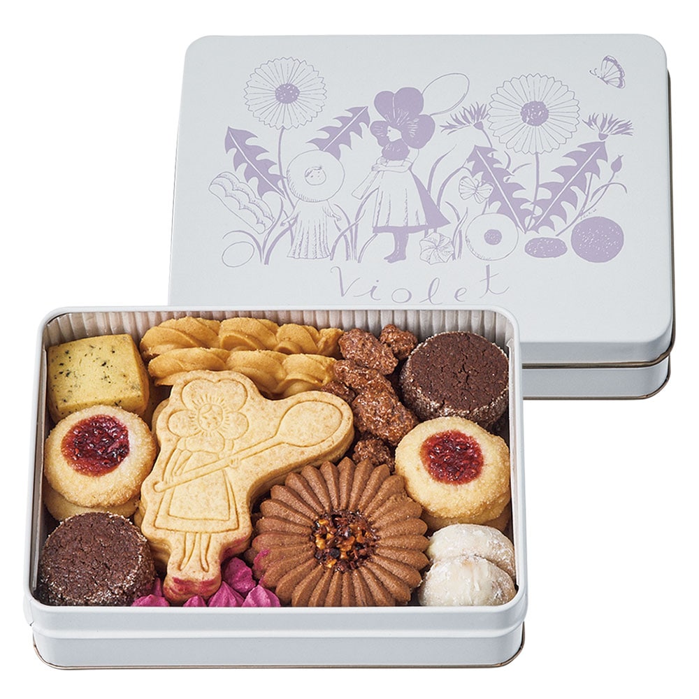 violet すみれさんクッキー缶 婦人画報オリジナル詰合せ 9種
