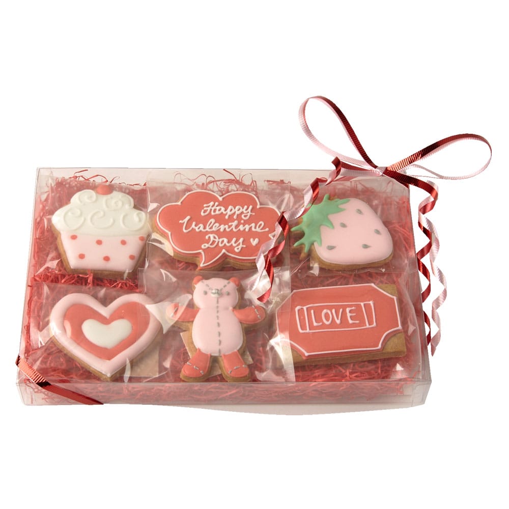 バレンタインアイシングクッキー 6枚: スイーツ・洋菓子 | スイーツ