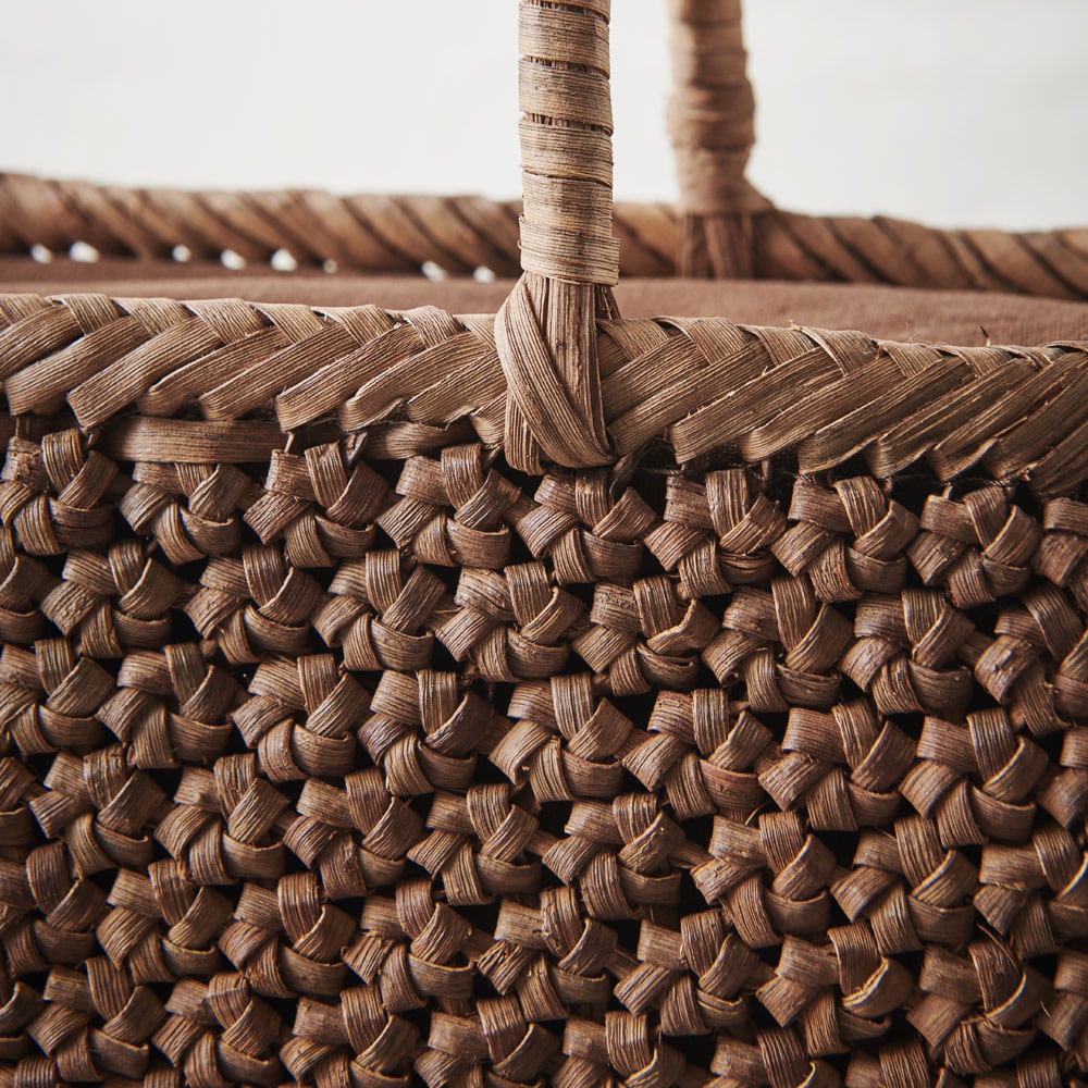 山ぶどう籠バッグ 花結び編み舟型: ファッション雑貨・小物 | スイーツ
