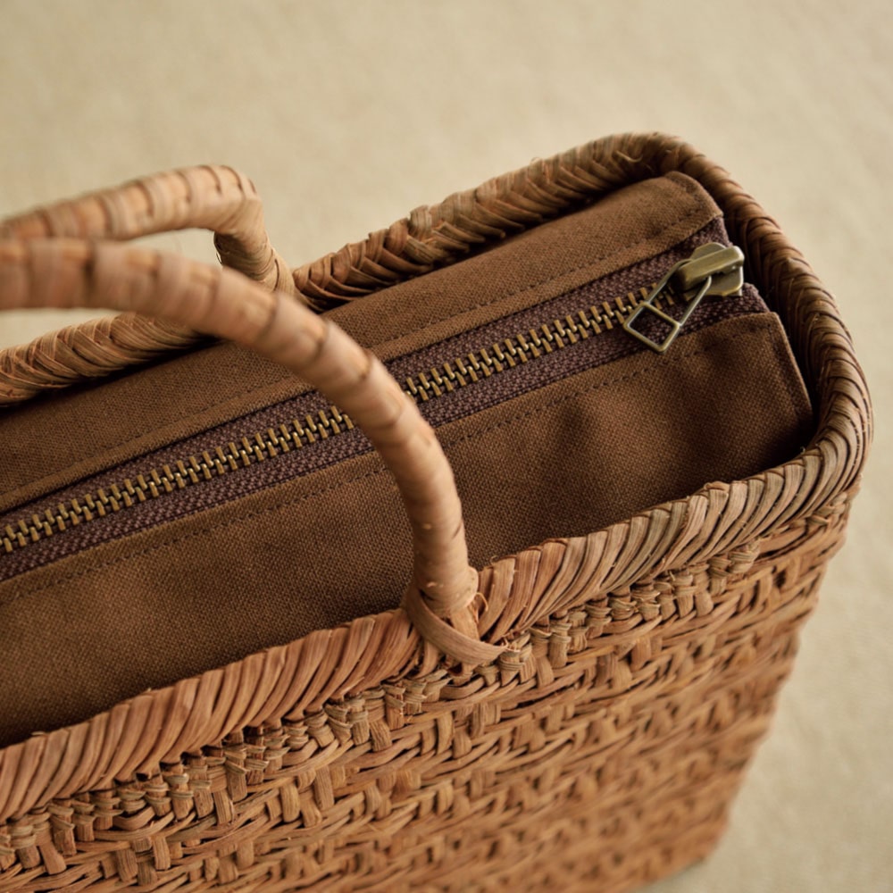 山ぶどう籠バッグ 極細亀甲編み: ファッション雑貨・小物 | スイーツ 