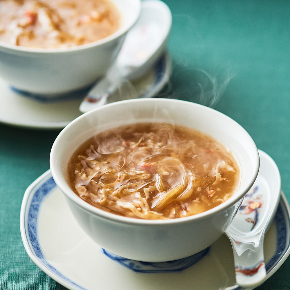 中国料理「星ヶ岡」蟹肉入りふかひれスープ 2袋