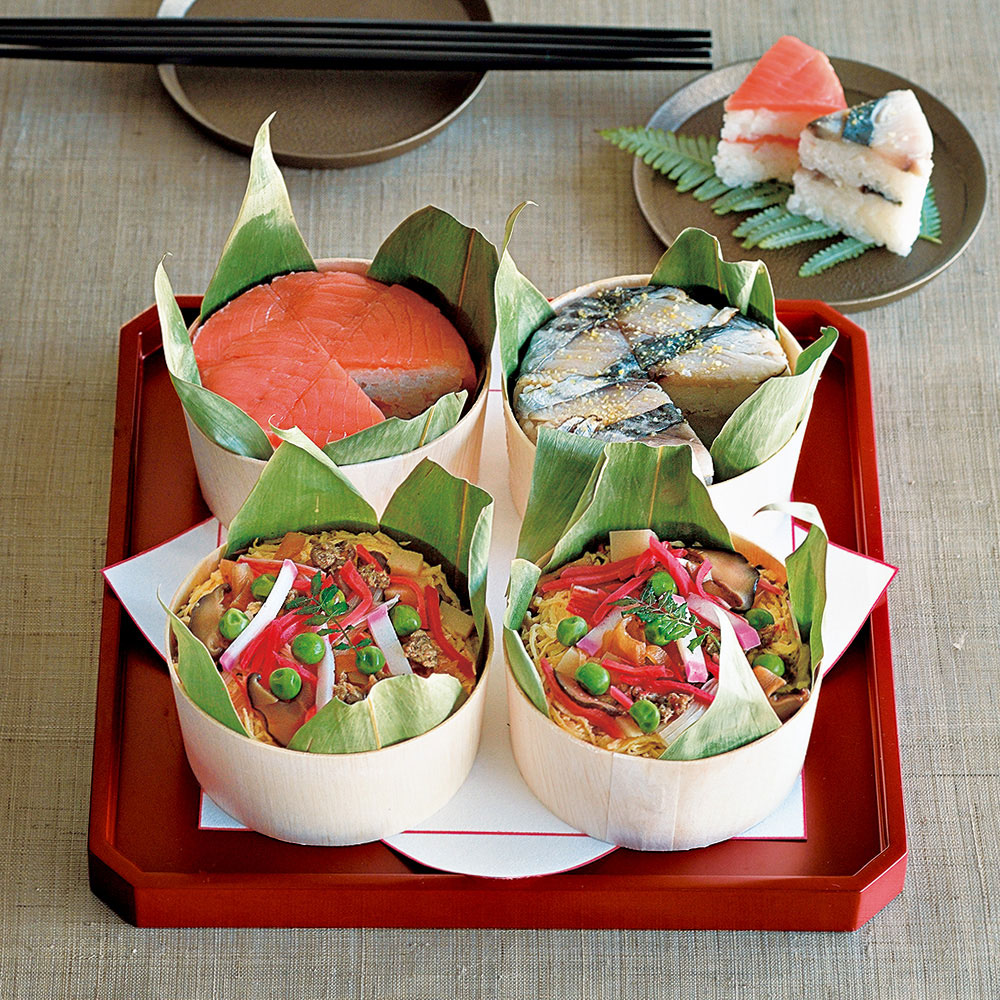 紀州山海彩り桶寿司 3種4個