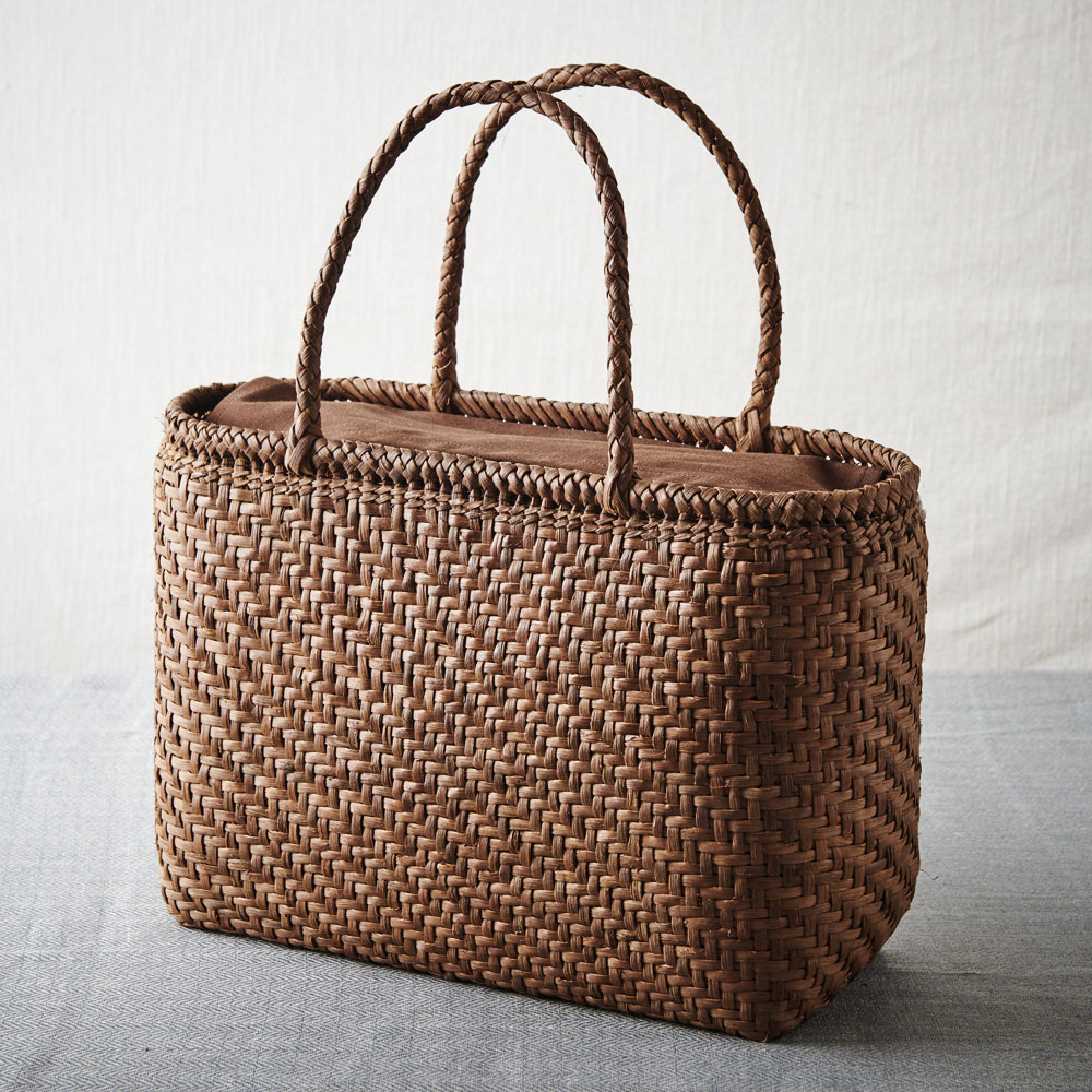 山ぶどう籠バッグ 細編み網代編み: ファッション雑貨・小物 | スイーツ 