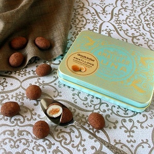 アーモンドチョコレート缶「ターコイズ」