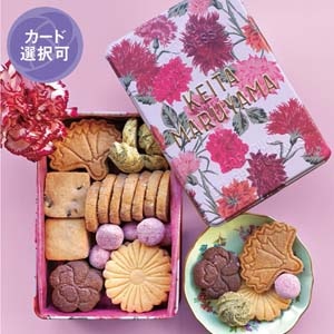 クッキー缶(Carnation＆Dahlia) 8種47個: スイーツ・洋菓子 