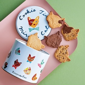 Miracle Cat Cookie Tin 神様のいたずら ネコクッキー缶 5種15枚